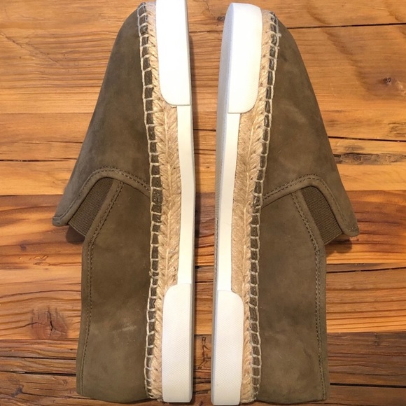 Vince Camuto Suede Slip-On Sneaker Olive Army Green NWT - Picture 6 of 8